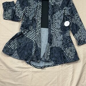 Stylish Black and Gray Women's Jacket